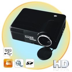 Projector LED portátil com TV Turner, HDMI Support, VGA, TV,